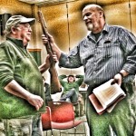 Thames Nolan and Bob Frame at a rehearsal for To Kill a Mockingbird