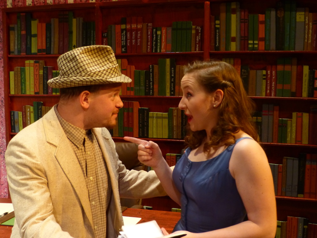 Michael Antico and Alicia Frame in Auburn Player's The Musical Comedy Murders of 1940