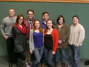 (LtoR) Back row-: Dale Fennessy, Scott Duell, Bill Daugherty, Anne Fitzgerald, Mike Antico. Front- Christine Zavako, Stephanie Figer, and Alicia Frame